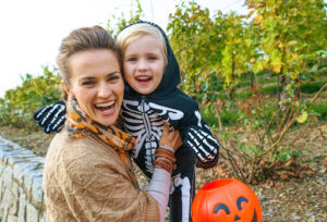 Mom and son during Halloween | Fun Services Midwest