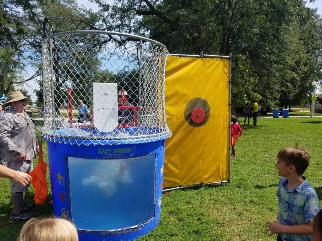 Blue Dunk Tank