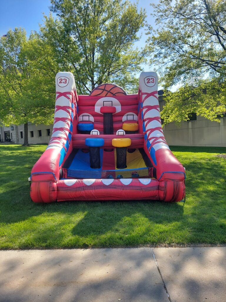 basketball challenge inflatable